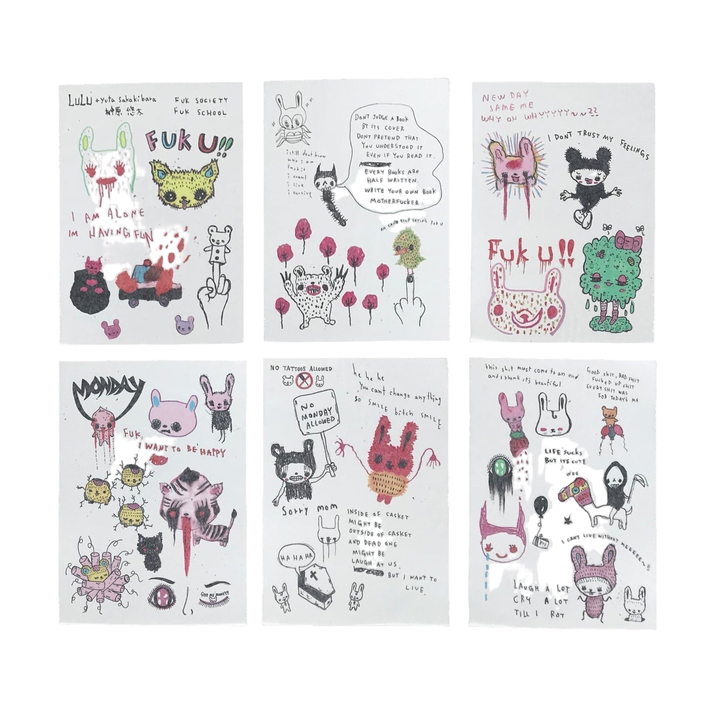 temporary tattoos ~ fuk this